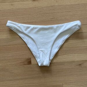 Zingara White Cheeky Swim Bottoms